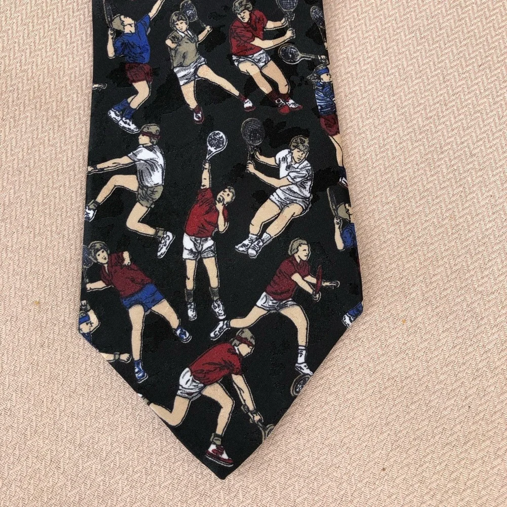 Concerto Vintage Made in USA Mens  Black Tie‎ Tennis Players
